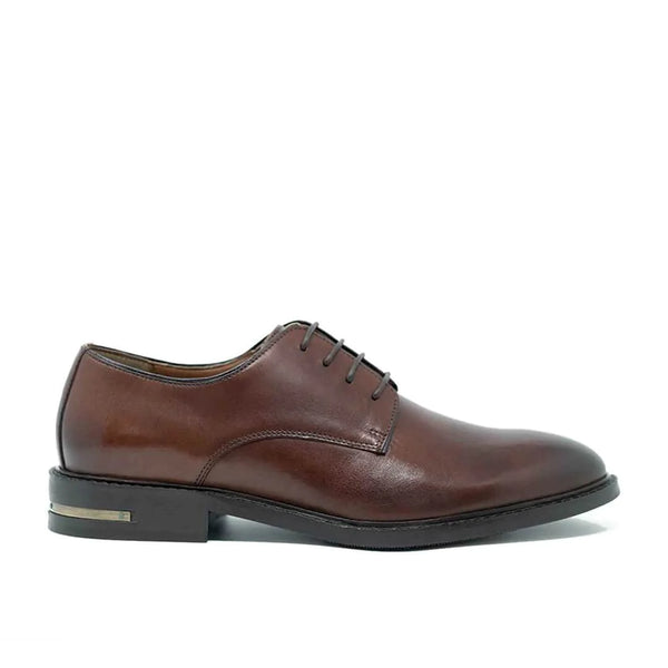 WALK London Oliver Derby Brown Leather