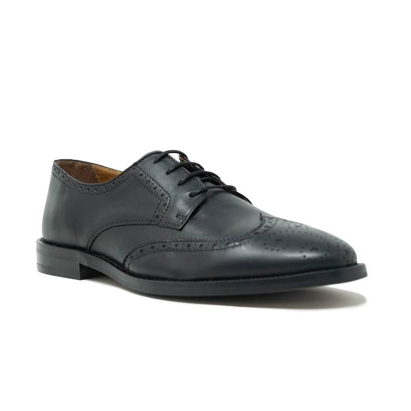 Walk London Putney Brogue Shoe in Black