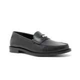 WALK London Rhea Penny Loafer Black Leather