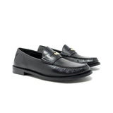 WALK London Rhea Penny Loafer Black Leather