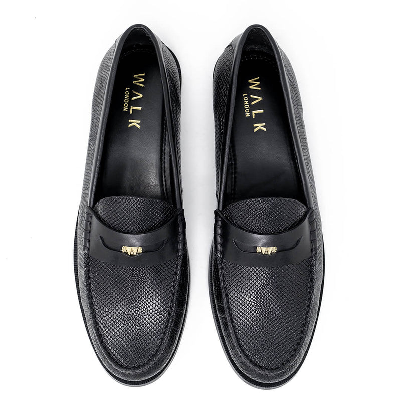 Riva Embossed Penny Loafer