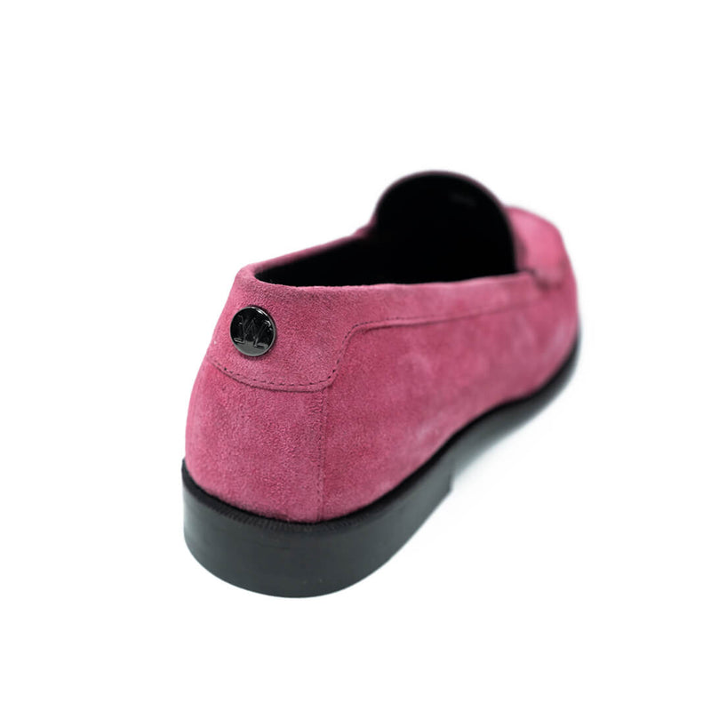 WALK London Riva Penny Loafer Pink Suede Back