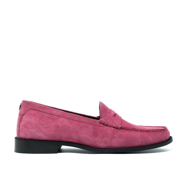 WALK London Riva Penny Loafer Pink Suede