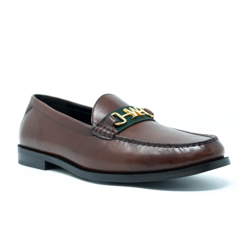 WALK London Riva Trim Loafer Brown Leather