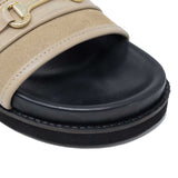 Mens Slider with Countored Footbed