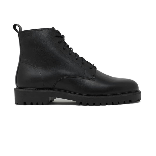 Black Mens Lace Up Boots