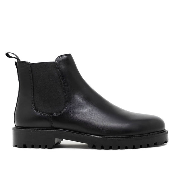 WALK London Sean Chelsea Boot Black Leather