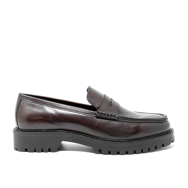 WALK London Sean Gambit Loafer Brown Leather