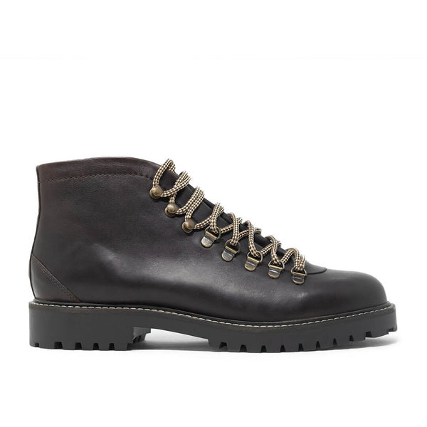 WALK London Sean Low Hiking Boots Brown Leather