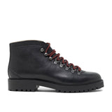 WALK London Sean Low Hiking Boots Black Leather