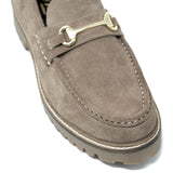 WALK London Sean Trim Loafer Stone SuedeToe