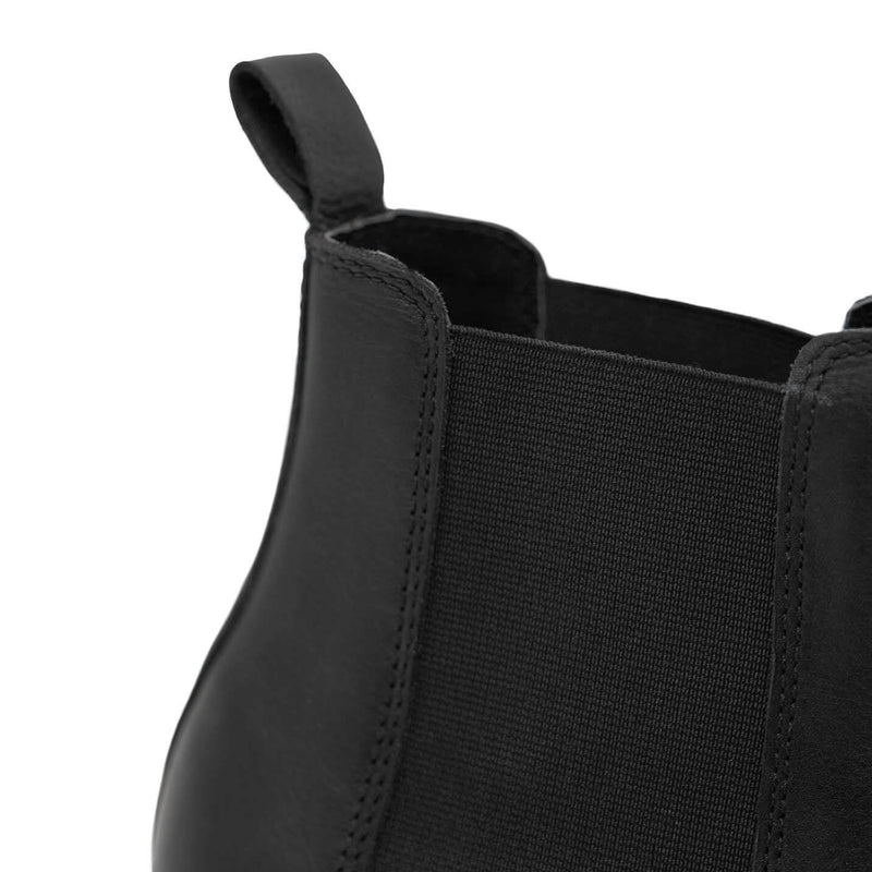 Walk London Slick Chelsea Boot in Black Leather