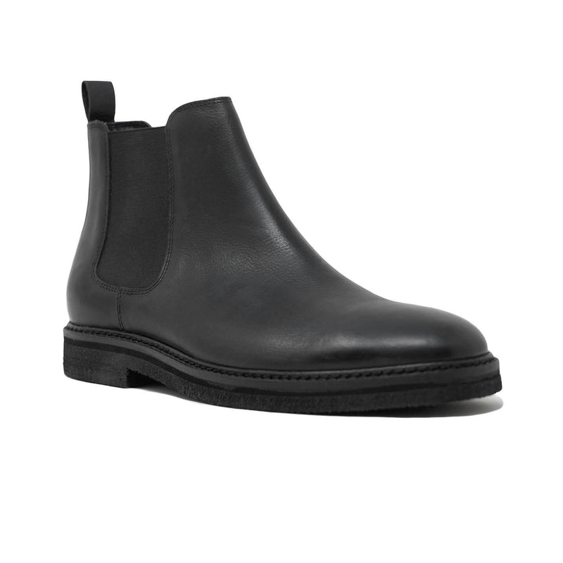 Walk London Slick Chelsea Boot in Black Leather