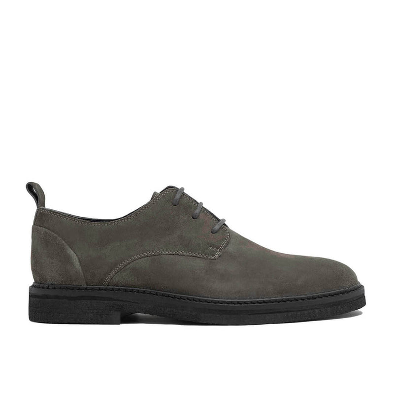 WALK London Slick Derby Shoe Grey Suede