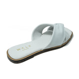 St Tropez Knotted Sandal White Leather