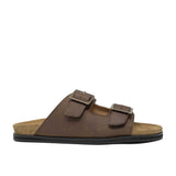 WALK London Sunset Footbed Sandal Brown Nubuck