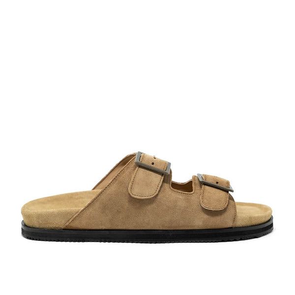 WALK London Sunset Footbed Sandal Sand Suede