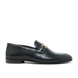 WALK London Terry Trim Loafer Black Leather