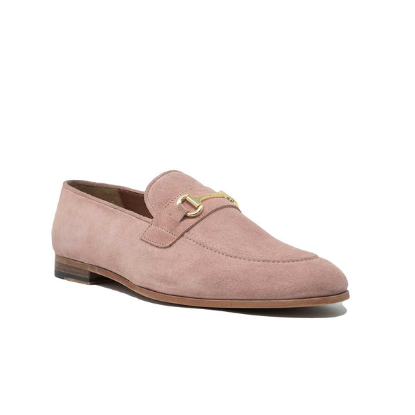 Men's Pink Suede Trim Loafer