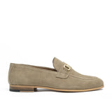 WALK London Terry Trim Loafer Stone Suede