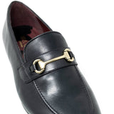 WALK London Terry Trim Loafer Black Leather