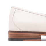 Walk London Tino Bone Loafer Heel Detail