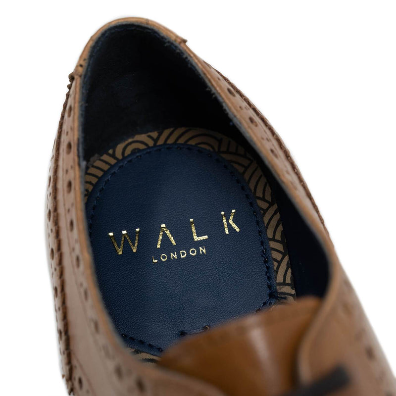 Walk London Tribute Brogue in tan