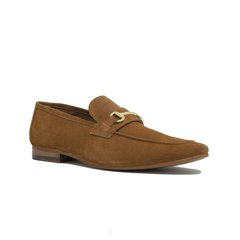 Men;s Tan Suede Trim Loafer