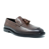 WALK London West Tassel Loafer Brown Leather