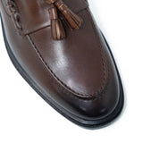 WALK London West Tassel Loafer Brown Leather