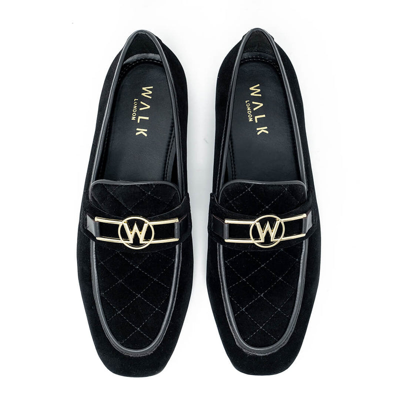 Woody Quilted Trim Loafers