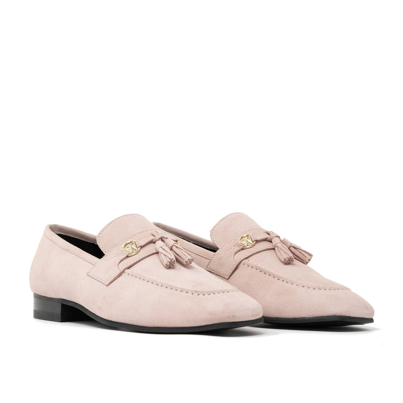 Pink Suede Walk London Woody Tassel Loafer